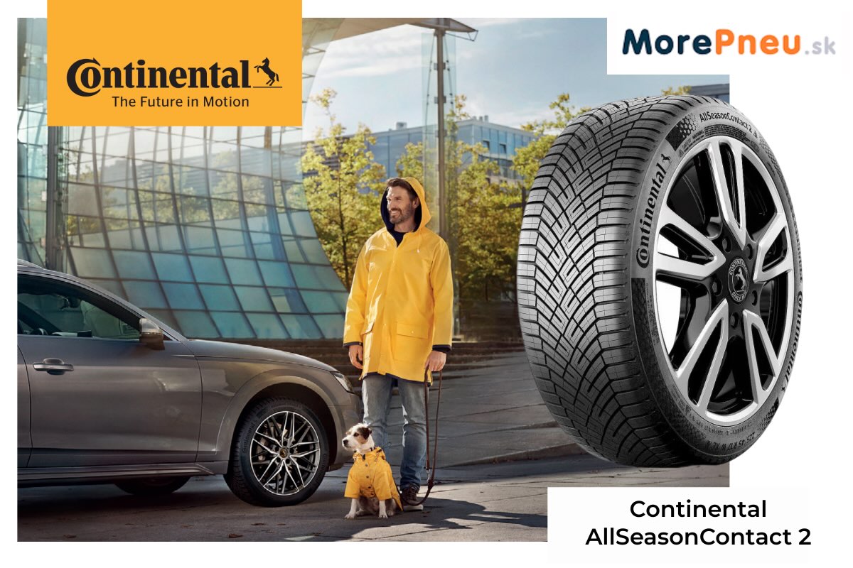 Continental AllSeasonContact 2 – celoročná pneumatika s výborným záberom a bezpečnosťou v každom počasí.